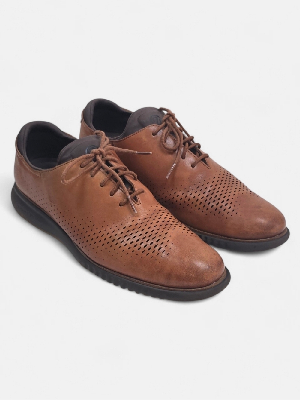Cole Haan 2.Zerogrand Laser Wingtip Oxford Leather Dress Casual Shoes Men's 13
